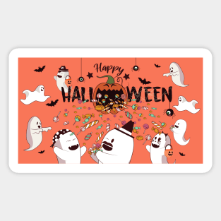 Halloween Ghost Party Sticker